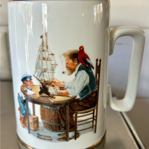 Vintage Norman Rockwell Museum 1985 Mug Set. - Picture 4 of 9